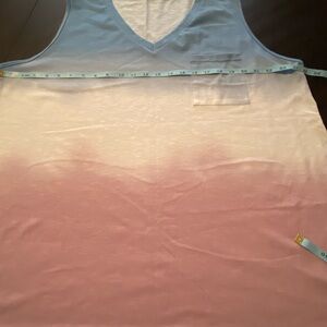 Blue and Pink Ombre Tank Top
